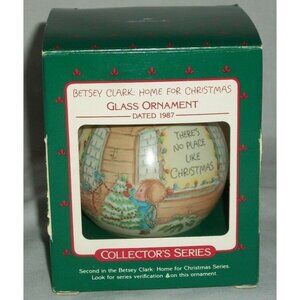 Ornament Xmas Holiday Betsey Clark Home For Christmas Glass Collector's Hallmark